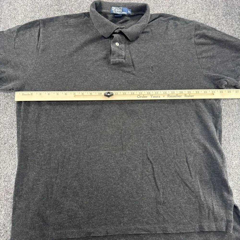 Vintage 90s Polo Ralph Lauren Polo Shirt Men’s XL Gray Made in Bolivia Pony Logo
